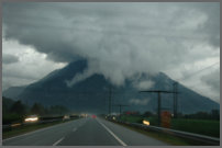 Regen in de Alpen