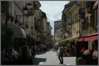 winkelstraat in Aosta