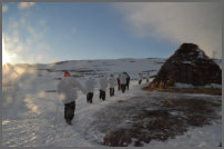 onderweg naar de bergtop