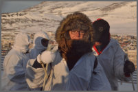 vrieskoud op de bergtop