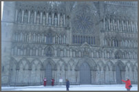 gevel van de kathedraal in TRONDHEIM